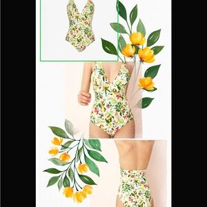 Floral One Piece Swimsuit